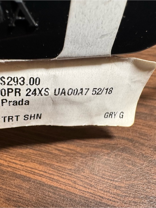 Prada PR 24XS Cat Eye Sunglasses Gray Havana 52mm Italy NWT main image 9